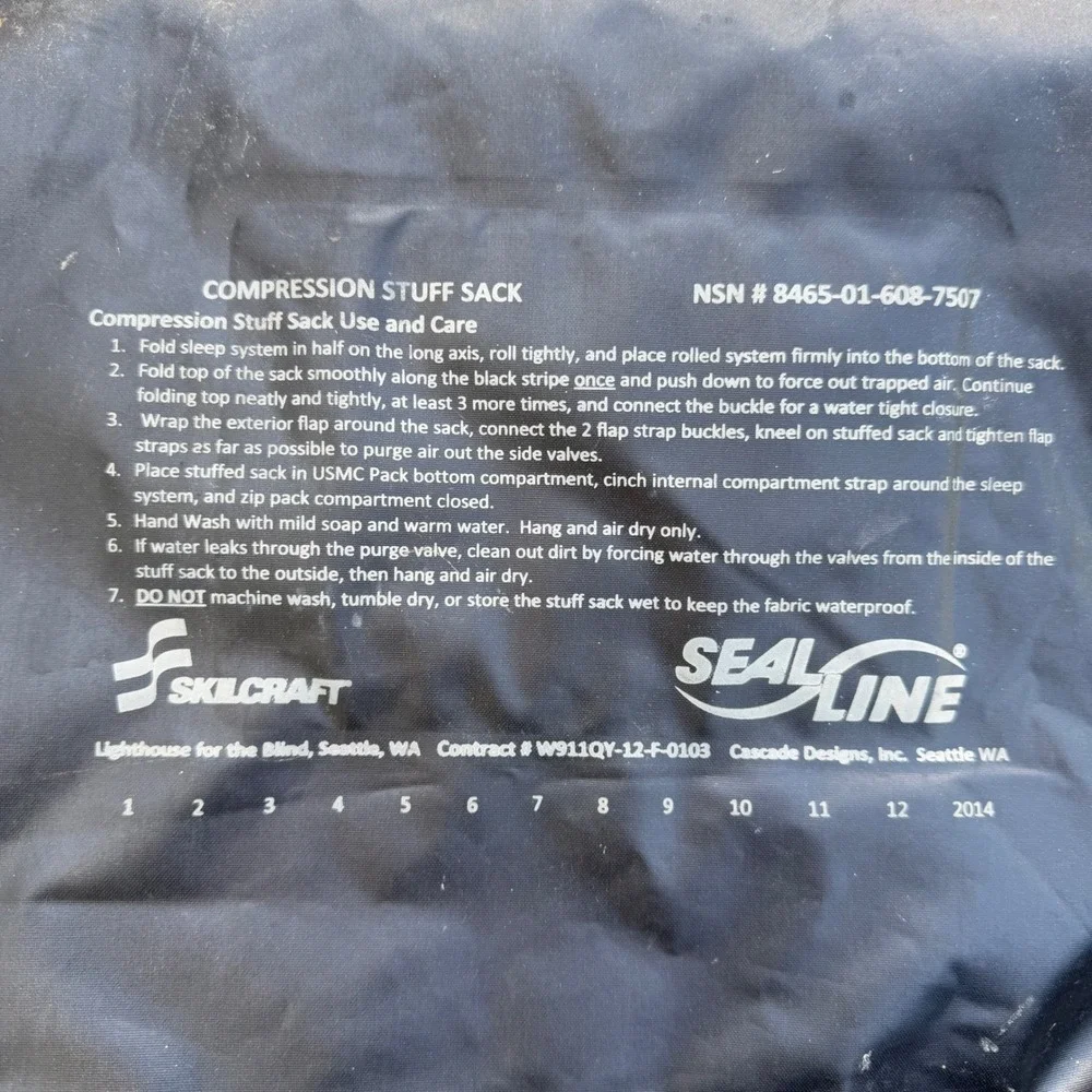 Sealline Skilcraft‎ USMC Compression Stuff Sack Waterproof Dry Bag NSN